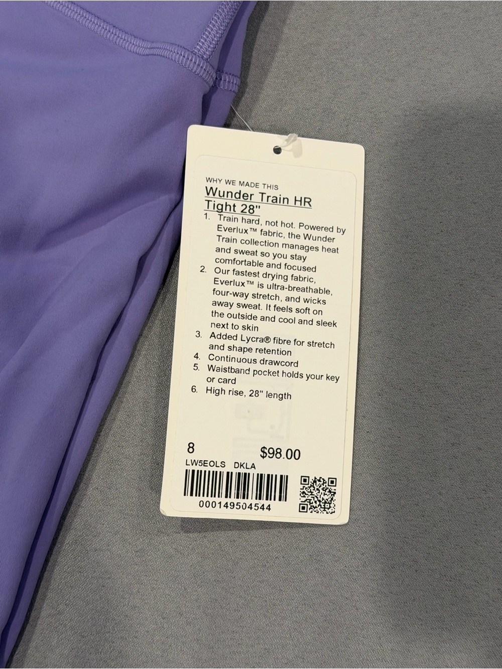 Lululemon Purple High-Rise Leggings - Picture 6 of 6